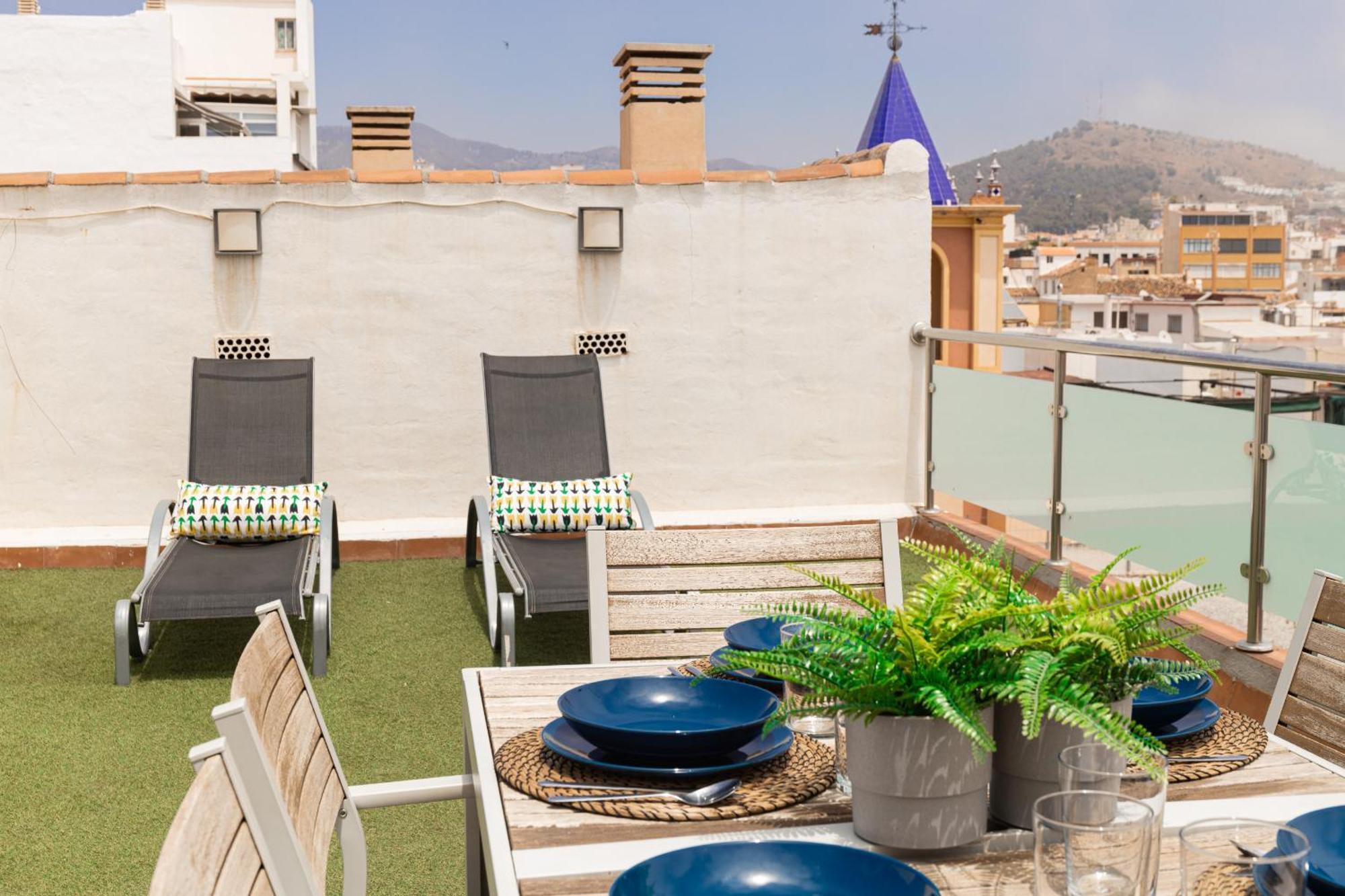 Apartmán C103 - Sunny Terrace, Old Town Views Màlaga Exteriér fotografie