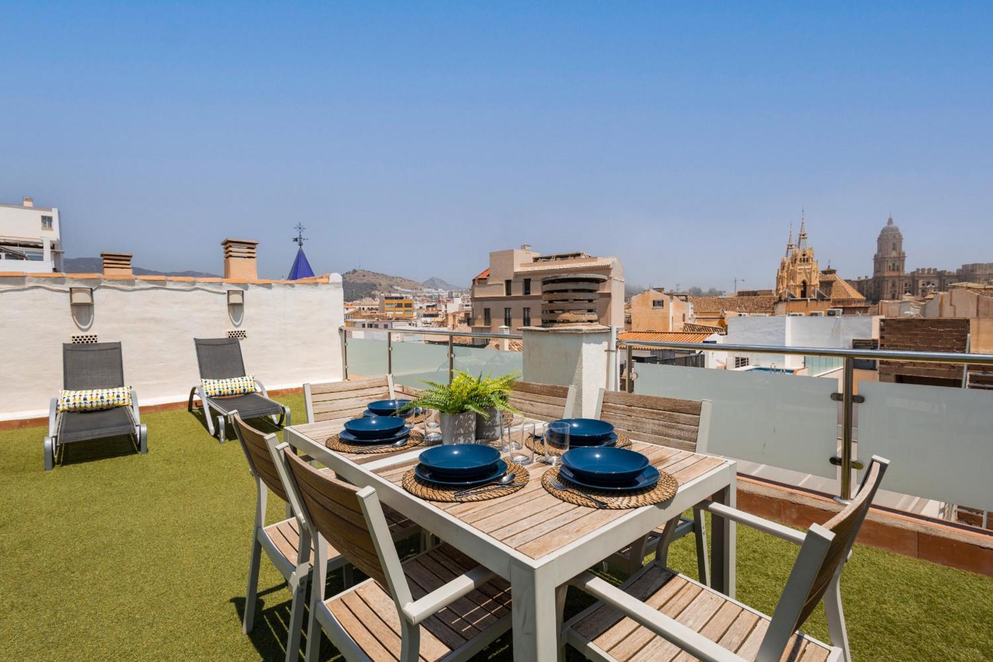 Apartmán C103 - Sunny Terrace, Old Town Views Màlaga Exteriér fotografie